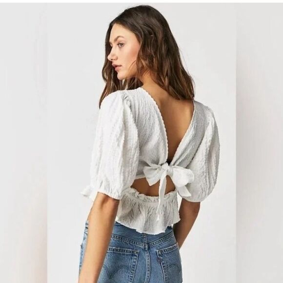 Free People Tops - Free people jasmine top white SMALL